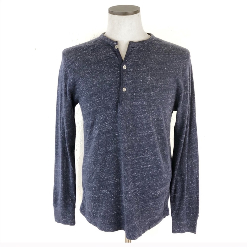 J. Crew Knit Goods Slim Flagstone Marled Henley